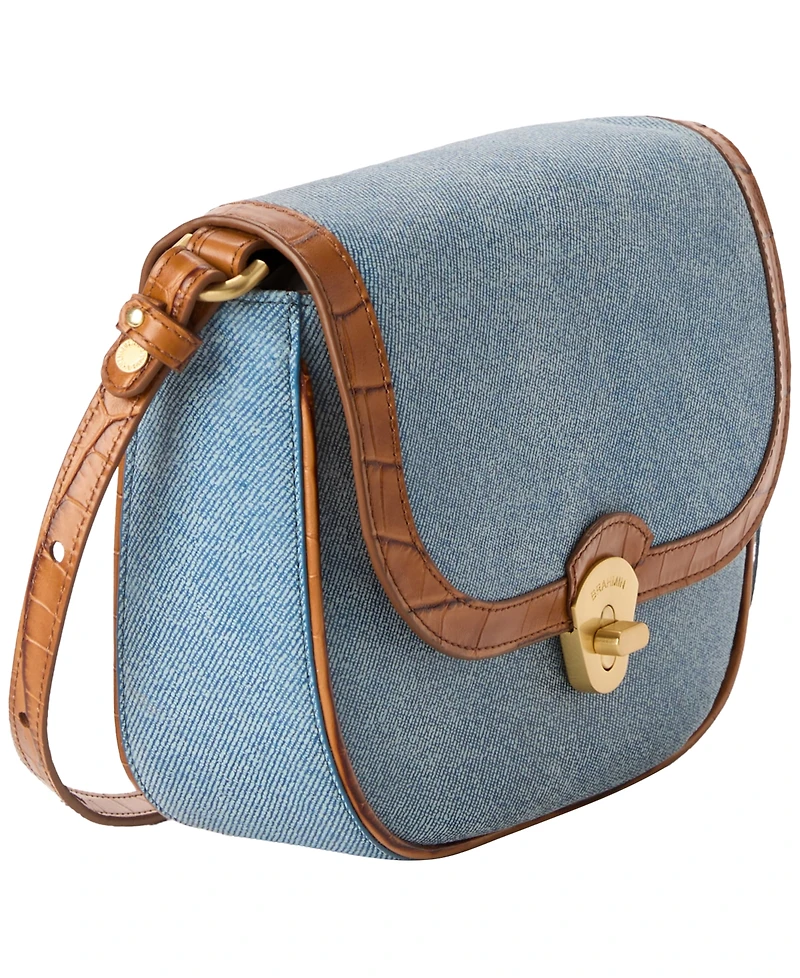 Brahmin Portia Starlit Denim Small Crossbody Bag
