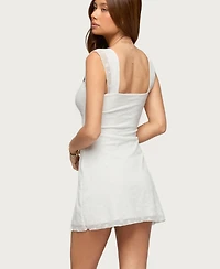 Edikted Women's Nairobia Textured Mesh Mini Dress