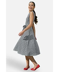 Yumi Women's Broderie Embroidered Shirt Dress