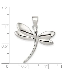 Curata Jewelry 925 Sterling Silver Polished Dragonfly Necklace Pendant Necklace