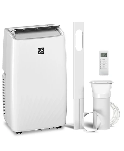 Homcom 12000 Btu Portable Air Conditioner with Dehumidifier & Fan, Ac Unit