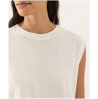 Pact Women's Organic Cotton Featherweight Slub Relaxed Muscle Tee