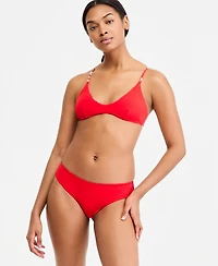 Roxy Juniors' Days Of Summer Reversible Triangle Bikini Top