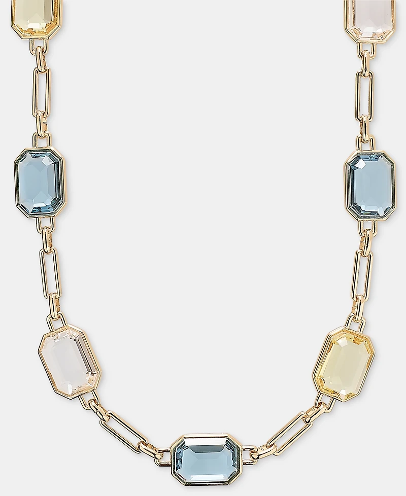 Lauren Ralph Lauren Gold-Tone Stone Chain Collar Necklace
