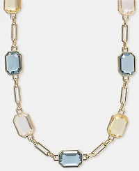 Lauren Ralph Lauren Gold-Tone Stone Chain Collar Necklace