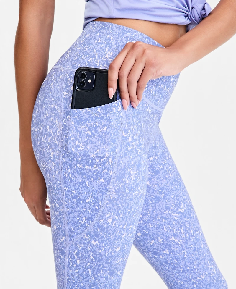 Id Ideology Women's Harbor Ditsy Compression Leggings, Macy's Exclusive