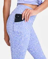 Id Ideology Women's Harbor Ditsy Compression Leggings, Macy's Exclusive