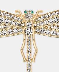 Lauren Ralph Lauren Gold-Tone Boxed Crystal Dragonfly Pin