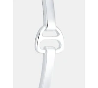 Lauren Ralph Lauren Equestrian 40mm Hoop Earrings in Sterling Silver