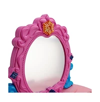 Bruce & Shark Toddler Vanity Set, Light-Up Mirror with Music, Stool & 29 Pretend Play Accessories