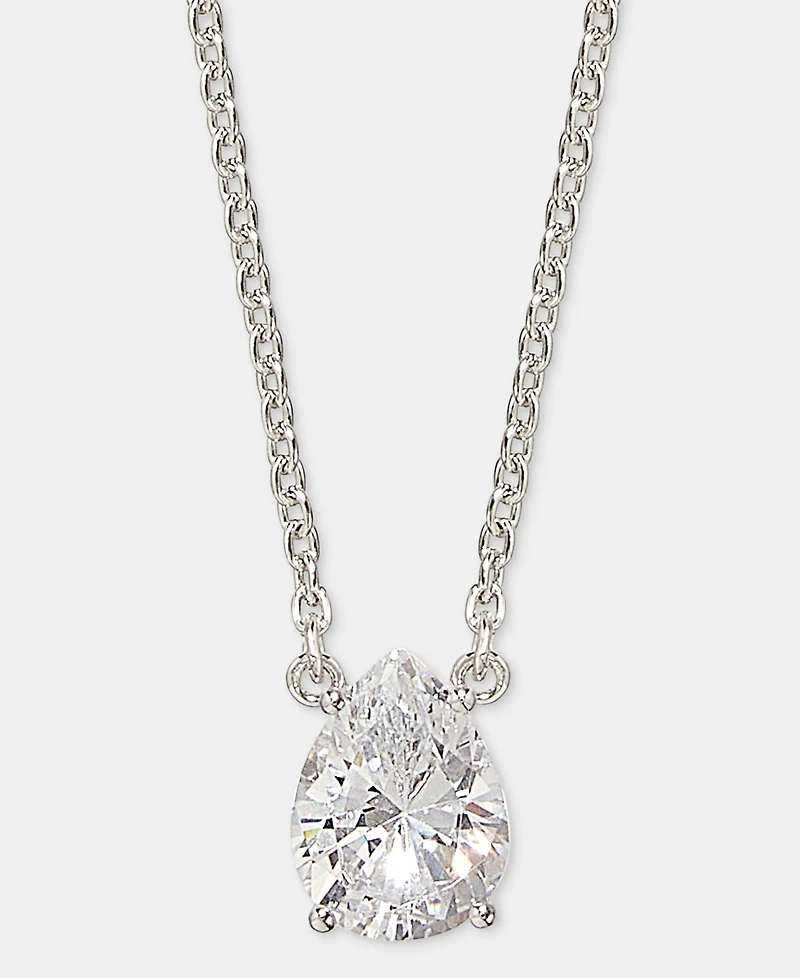 Lauren Ralph Lauren Cubic Zirconia Pendant Necklace in Sterling Silver