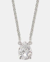 Lauren Ralph Lauren Cubic Zirconia Pendant Necklace in Sterling Silver