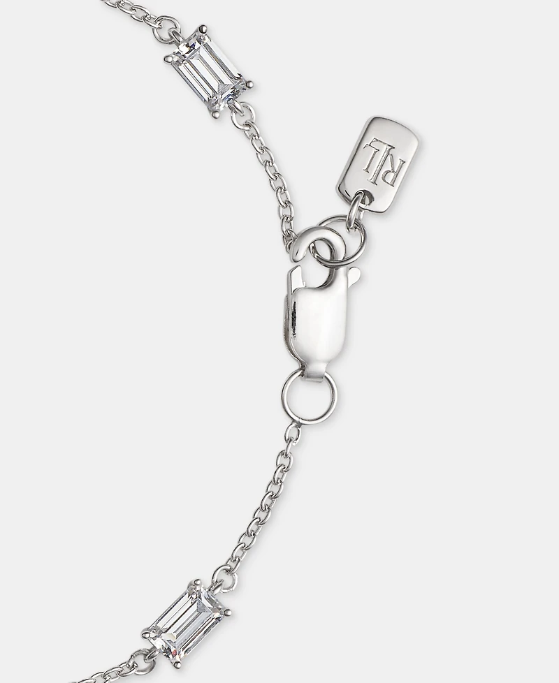 Lauren Ralph Lauren Cubic Zirconia Station Flex Bracelet in Sterling Silver