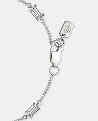 Lauren Ralph Lauren Cubic Zirconia Station Flex Bracelet in Sterling Silver
