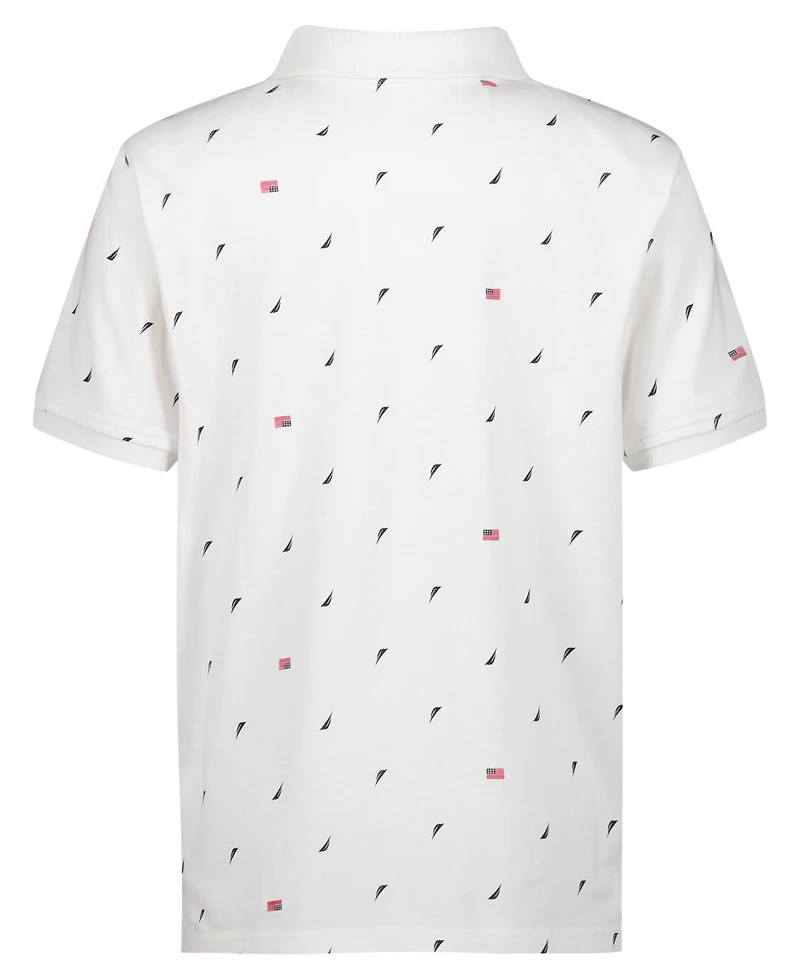 Nautica Boys' 8-20 Americana Print Polo Shirt