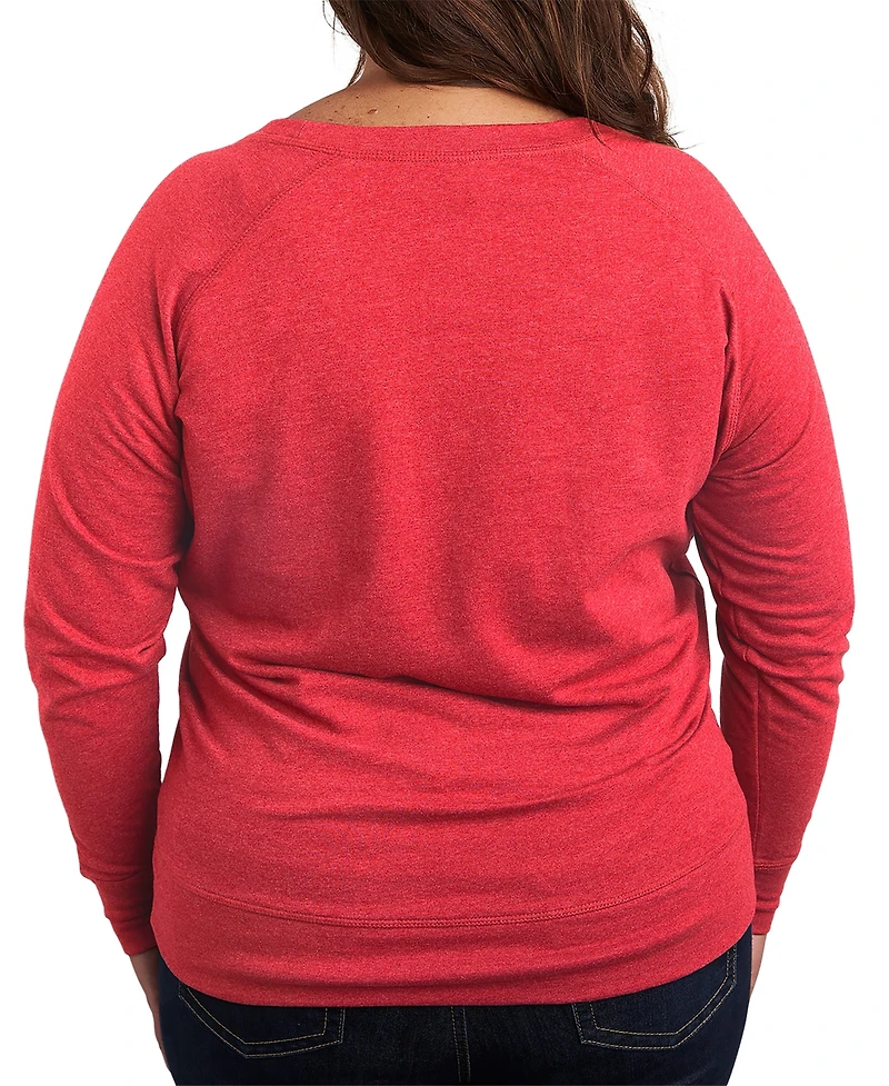 Hybrid Apparel Plus Instant Message American Honey French Terry Graphic Crewneck T-Shirt