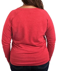 Hybrid Apparel Plus Instant Message American Honey French Terry Graphic Crewneck T-Shirt