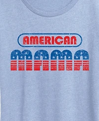 Hybrid Apparel Plus Instant Message American Mama Graphic Crewneck T-Shirt