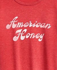 Hybrid Apparel Plus Instant Message American Honey Graphic Crewneck T-Shirt
