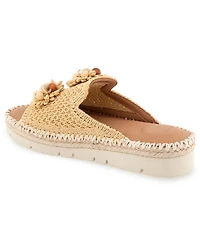 Gentle Souls Women's Leilani Flower Flat Sandals