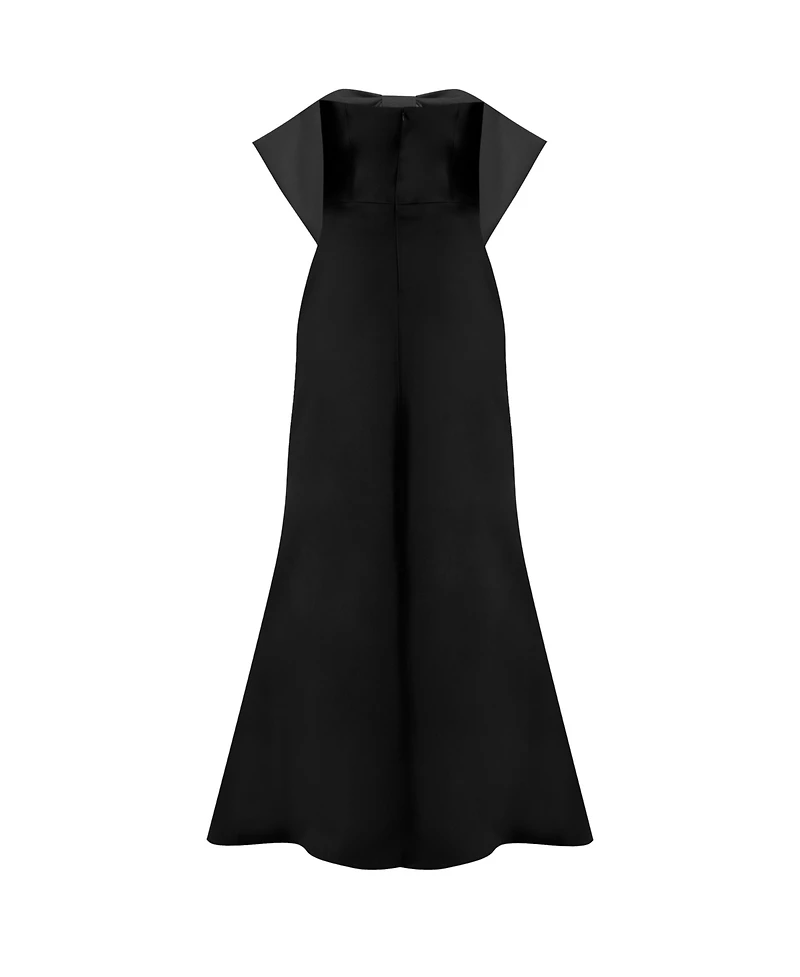 Ivonne Women's Strapless Mermaid Gown with Bow