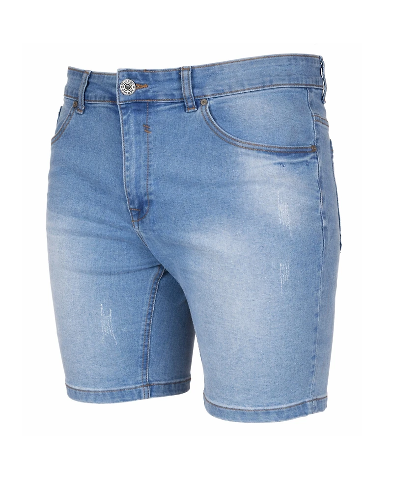 Blu Rock Men's Slim-Fit Stretch Denim Shorts