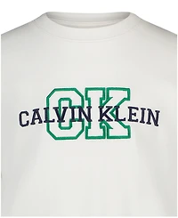 Calvin Klein Boys' 8-16 Varsity Logo Crewneck T-Shirt