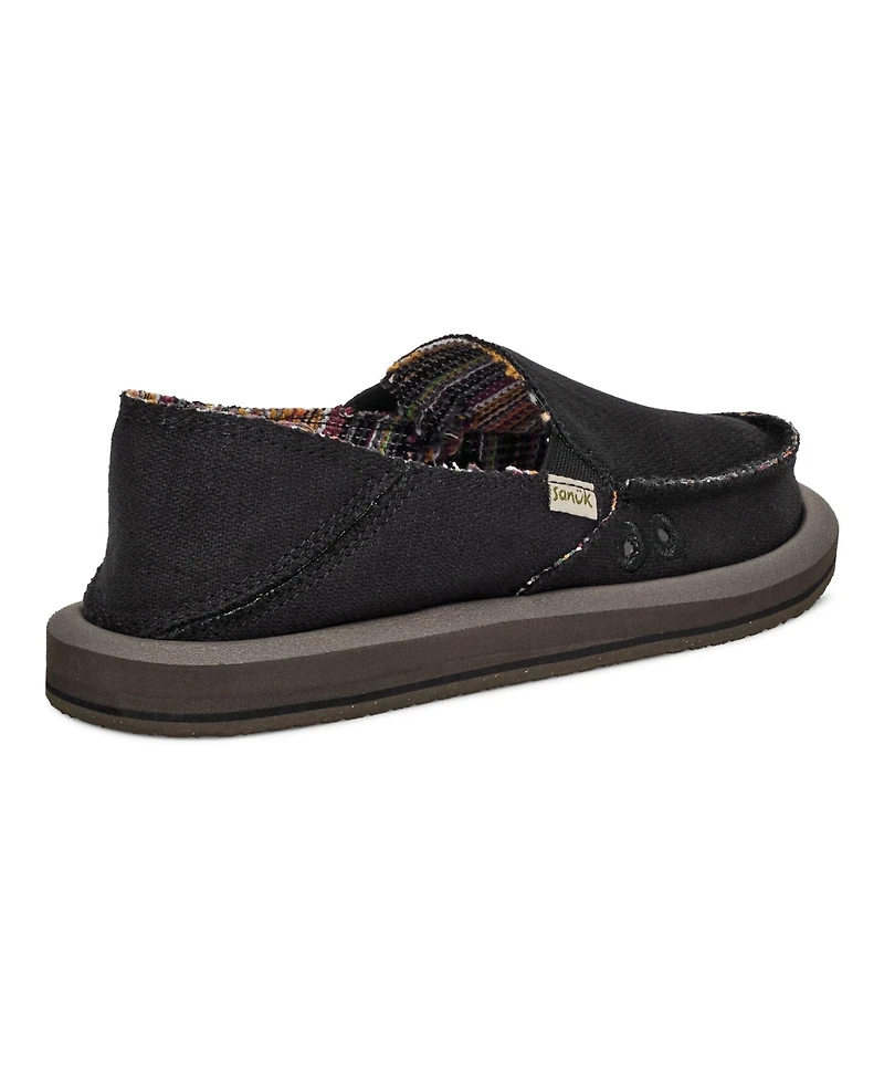 Sanuk Womens Donna Hemp 2 Tone Loafers