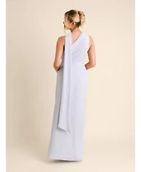 Six Stories Women's One Shoulder Chiffon Bridesmaid Dress