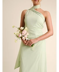 Six Stories Women's One Shoulder Chiffon Bridesmaid Dress