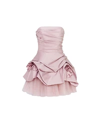 Milla Women's Rosette mini dress misty rose