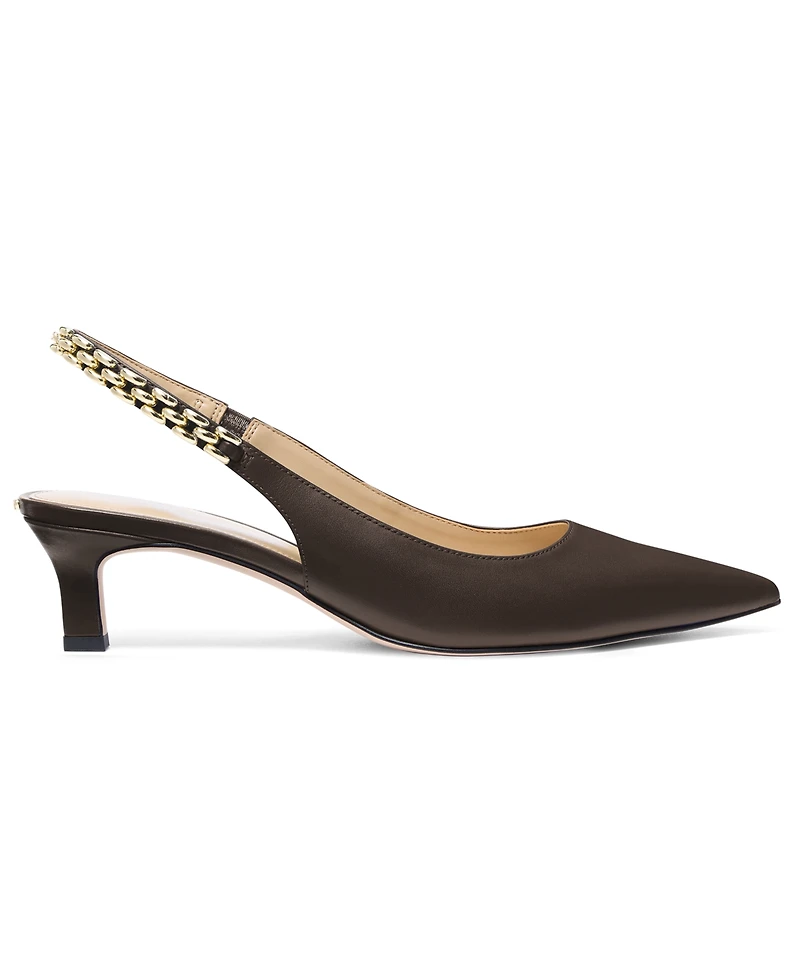 Michael Kors Women's Marcia Kitten Slingback Pumps
