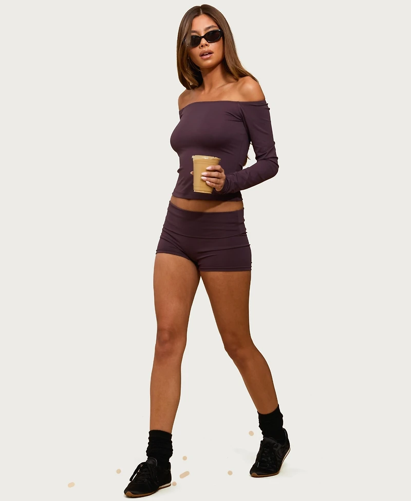 Edikted Women's Tezia Off Shoulder Long Sleeve Top