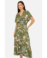 Yumi Women's Floral Print Midi Dress