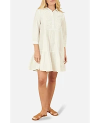 Yumi Women's Cotton Flower Tunic Dress