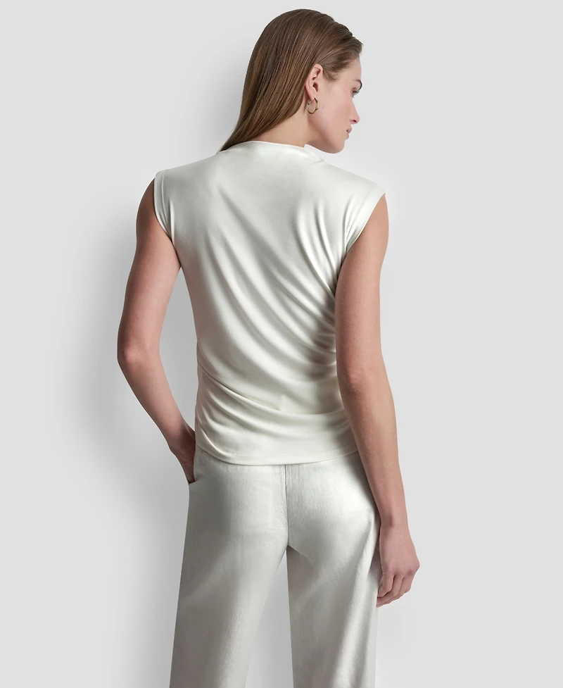 Dkny Women's Sleeveless Pique Top
