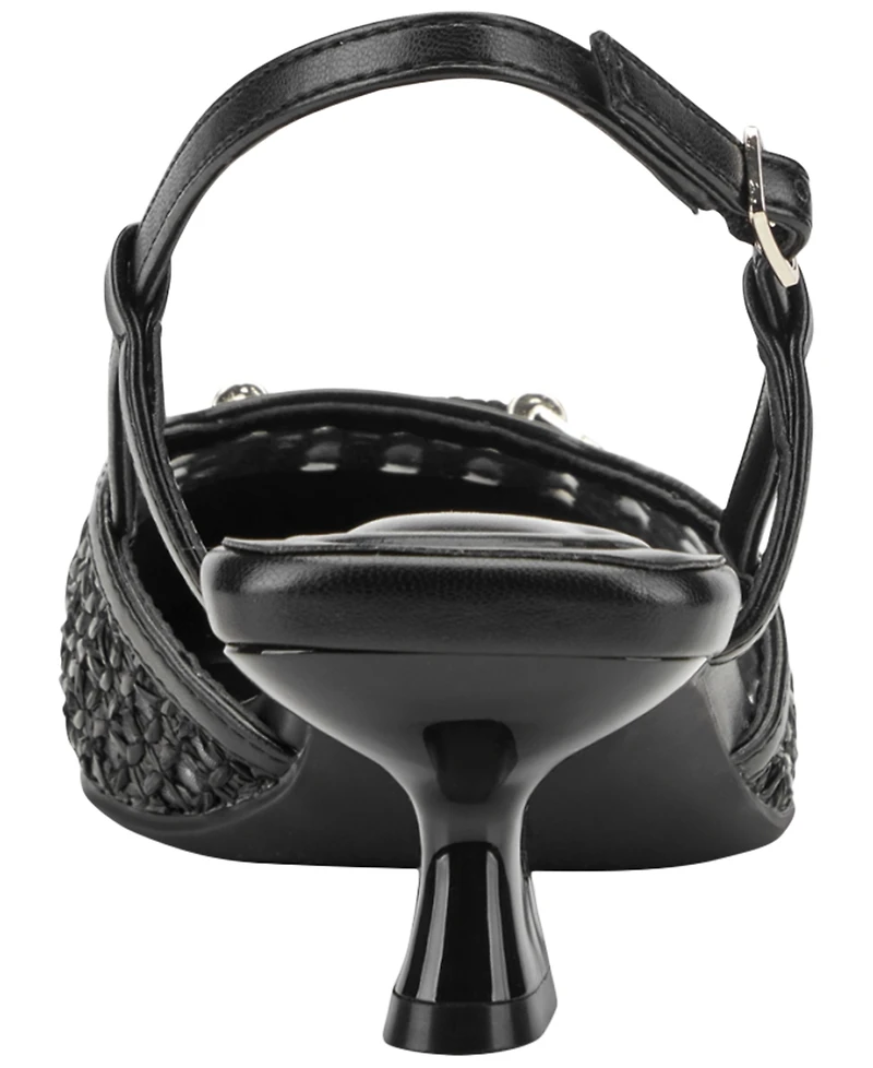 Easy Spirit Women's Hetty Slingback Kitten Heel Pumps