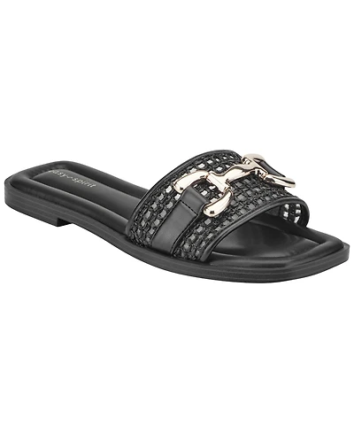 Easy Spirit Women's Vana Woven Slide Flat Sandals