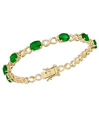 Macy's Ruby (7 ct. t.w.) Bracelet Sterling Silver (Also Available Emerald)