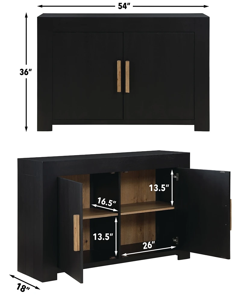 Macai 18" Wood Two Adjustable Sleeve Server