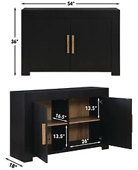 Macai 18" Wood Two Adjustable Sleeve Server