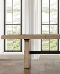 Macai 42" Wood Rectangular Dining Table