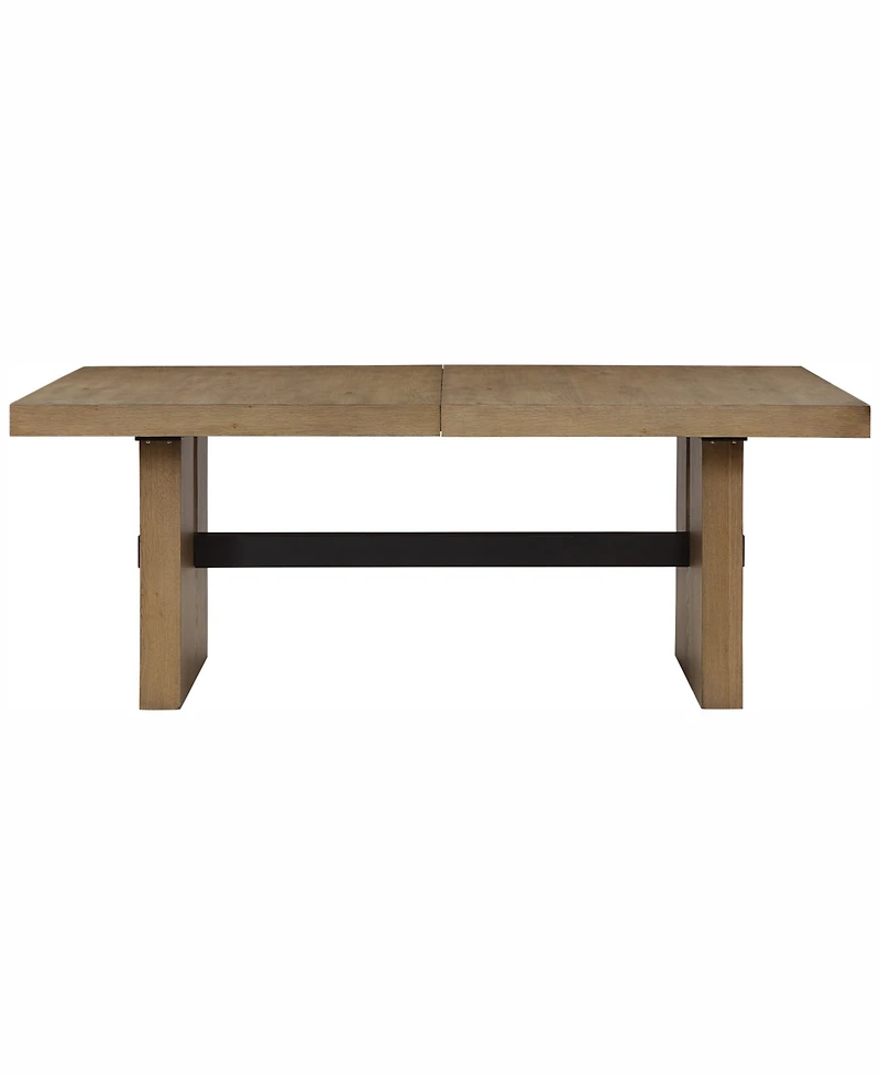 Macai -Pc. Wood Dining Set (Rectangular Table + Upholstered Side Chairs