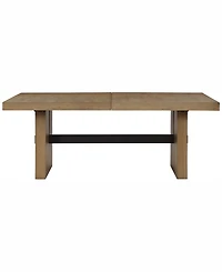 Macai -Pc. Wood Dining Set (Rectangular Table + Upholstered Side Chairs