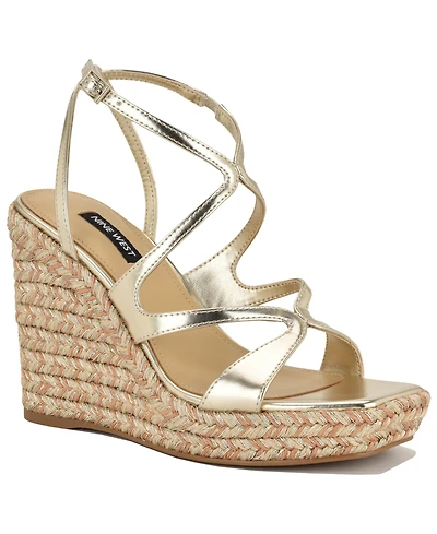 Nine West Women's Adriane Platform Wedge Sandals