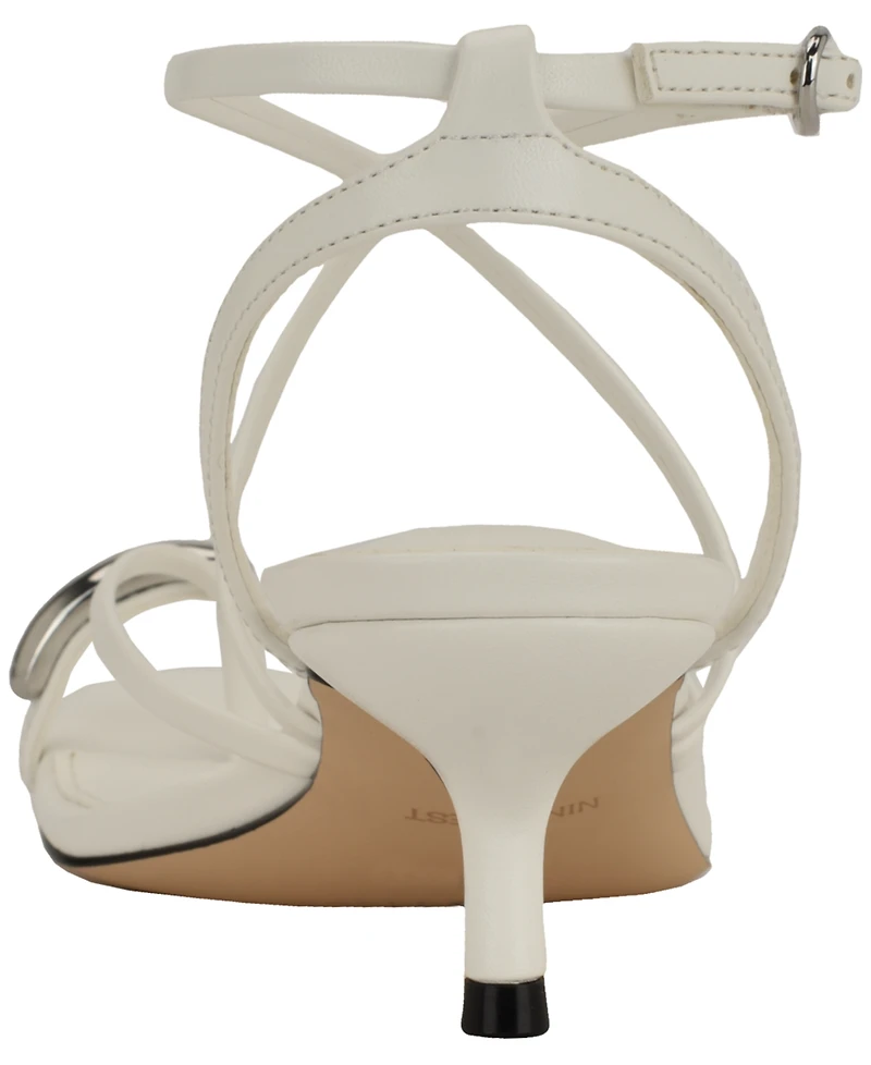 Nine West Women's Mays Kitten Heel Dress Sandals