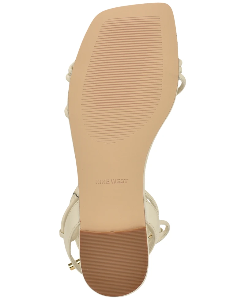 Nine West Women's Niraa Strappy Tie-Up Sandals