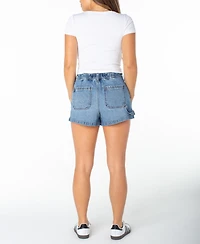 Celebrity Pink Women's Elastic Back Carpenter Shorts