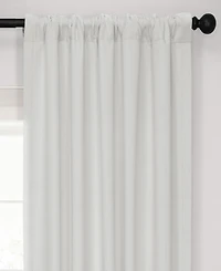 Half Price Drapes Off White Performance Linen Hotel Blackout Curtain