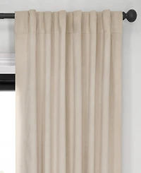 Half Price Drapes Neutral Ground Signature Velvet Blackout Curtain